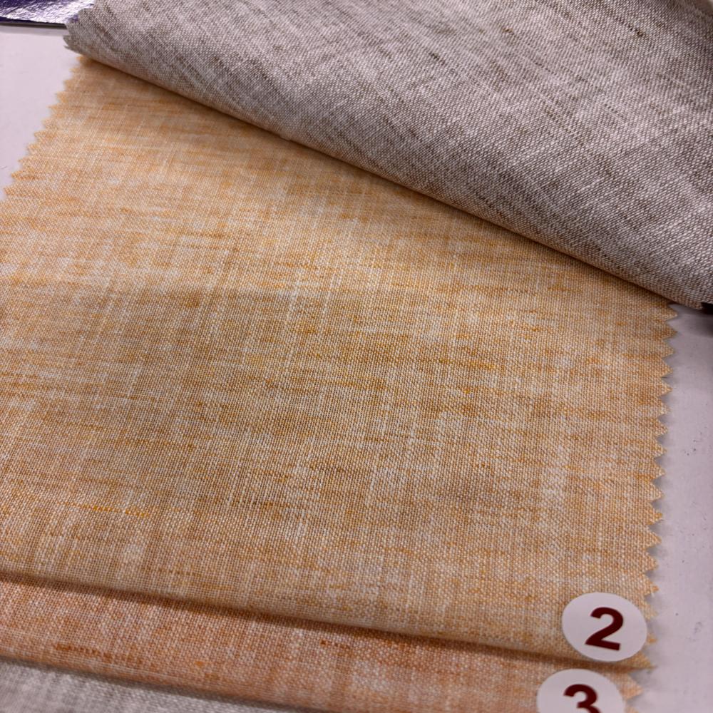 Dhanak Poly Cotton Linen Shirting Fabric Width 58
