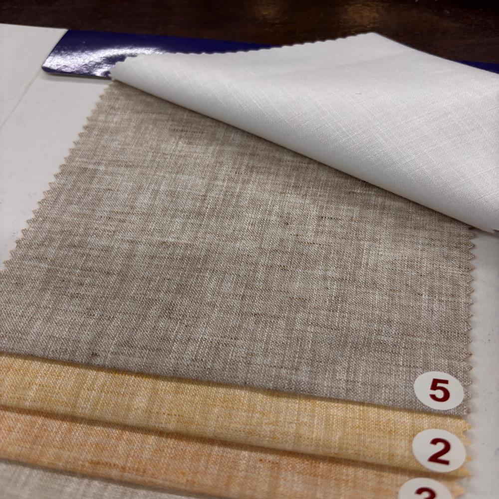 Dhanak Poly Cotton Linen Shirting Fabric Width 58