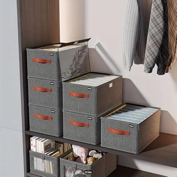 FOLDABLE STORAGE BOX WITH LID (26 LTR)
