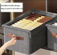 FOLDABLE STORAGE BOX WITH LID (26 LTR)