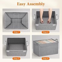 FOLDABLE STORAGE BOX WITH LID (26 LTR)