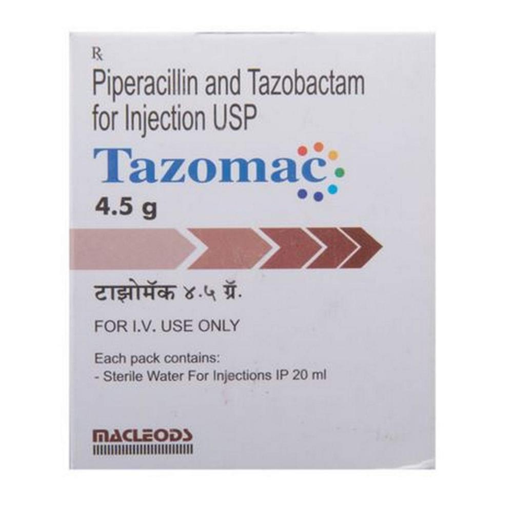 Tazomac Piperacillin & Tazobactum Injection 4.5gm 