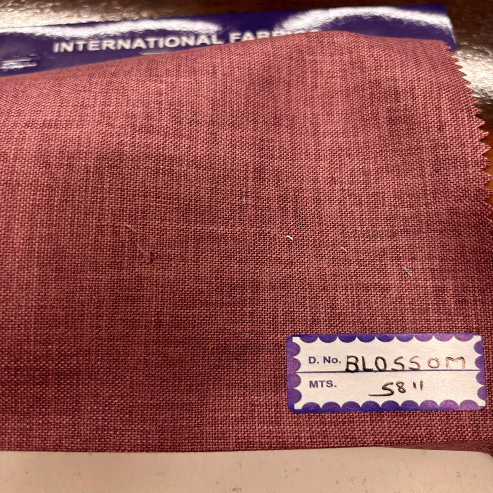 Blossom Poly Cotton Linen Shirting Fabric 58 Inch Width