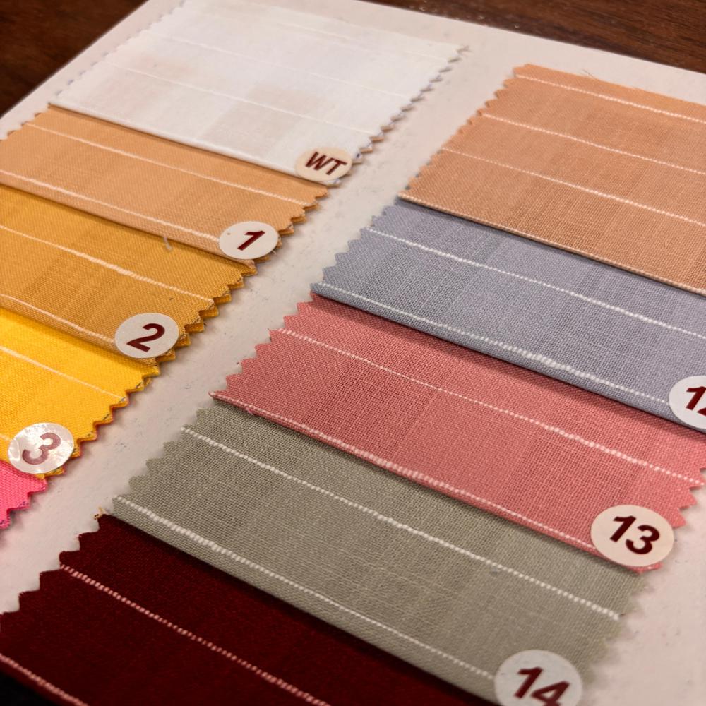 Tiffany Poly Cotton Linen Stripe Shirting Fabric Width 58 - Application: Apparel