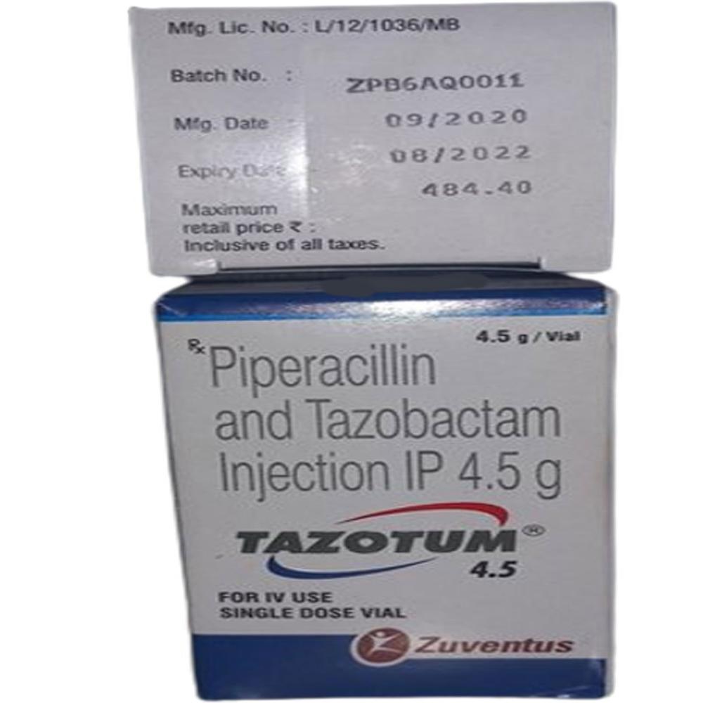 Tazotum Piperacillin & Tazobactam Injection 4.5gm 
