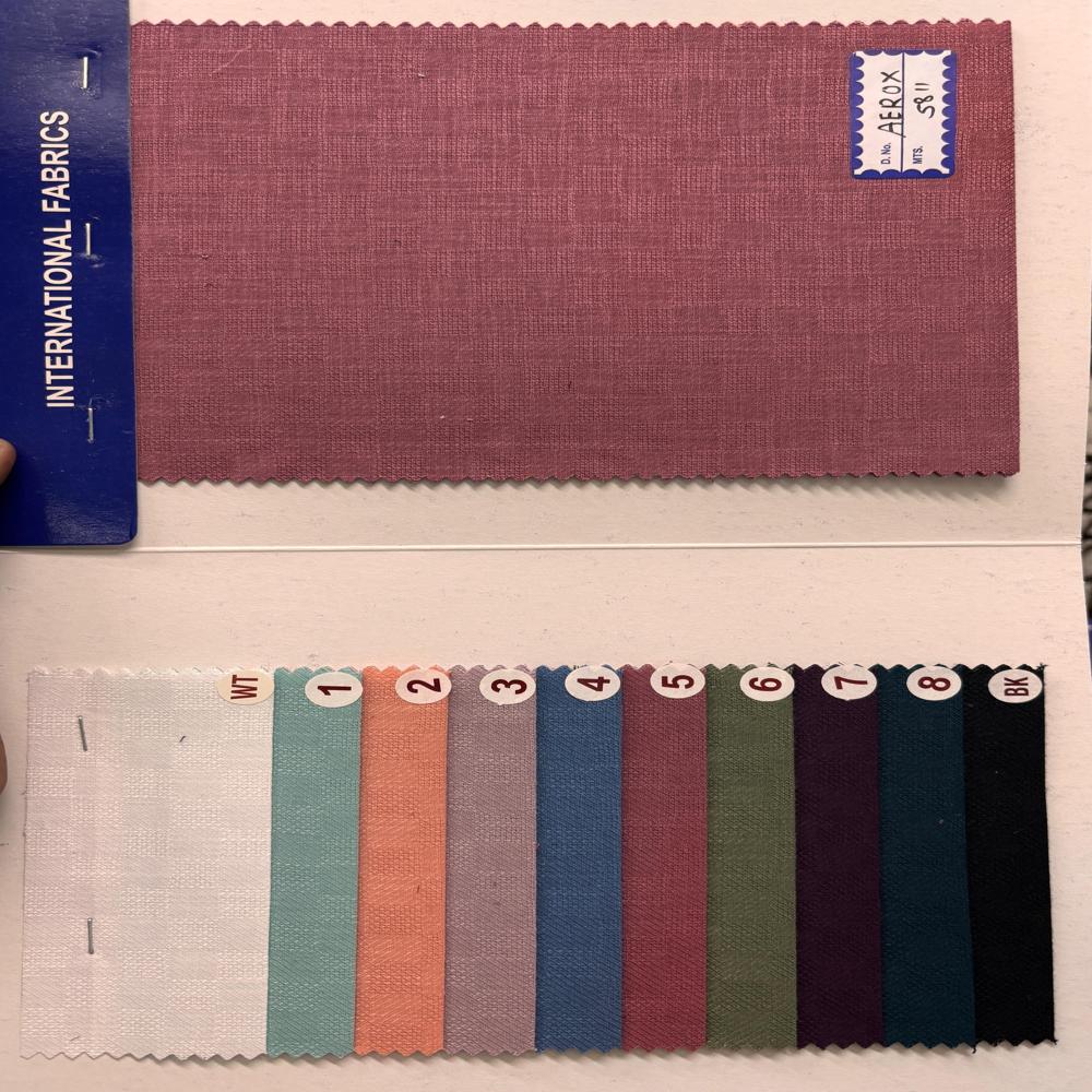 Aerox Poly Cotton Linen Shirting Fabric Width 58