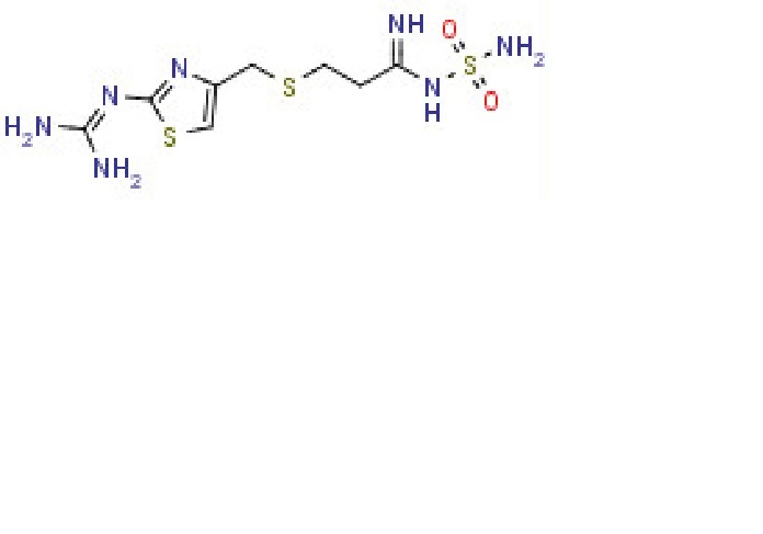 3-[({2-[(Diaminomethylidene)amino]-1,3-thiazol-4-yl}methyl)sulfanyl]-N- sulfamoylpropanimidamid