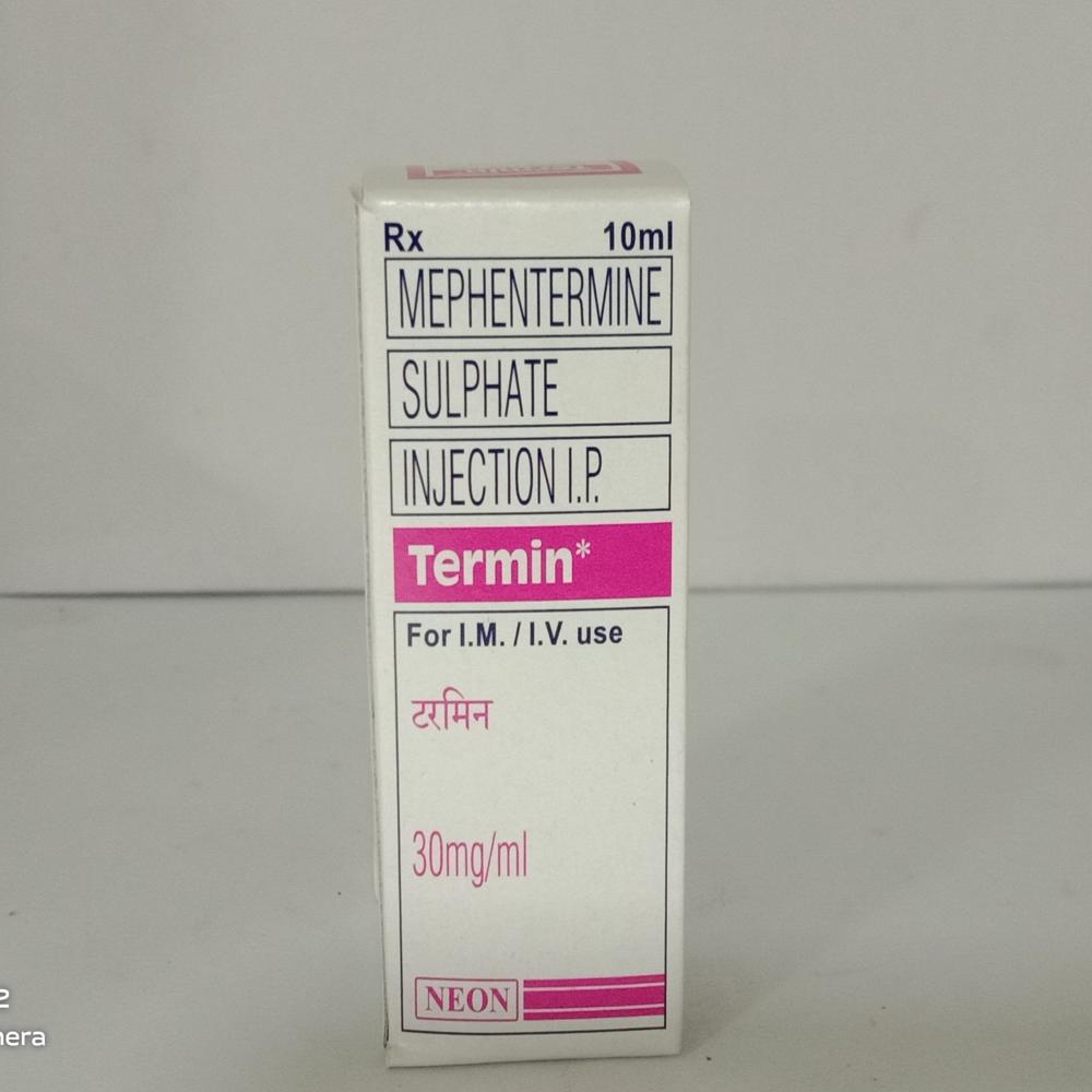 Termin Mephentermine Injection 30mg - Shelf Life: 12 Months