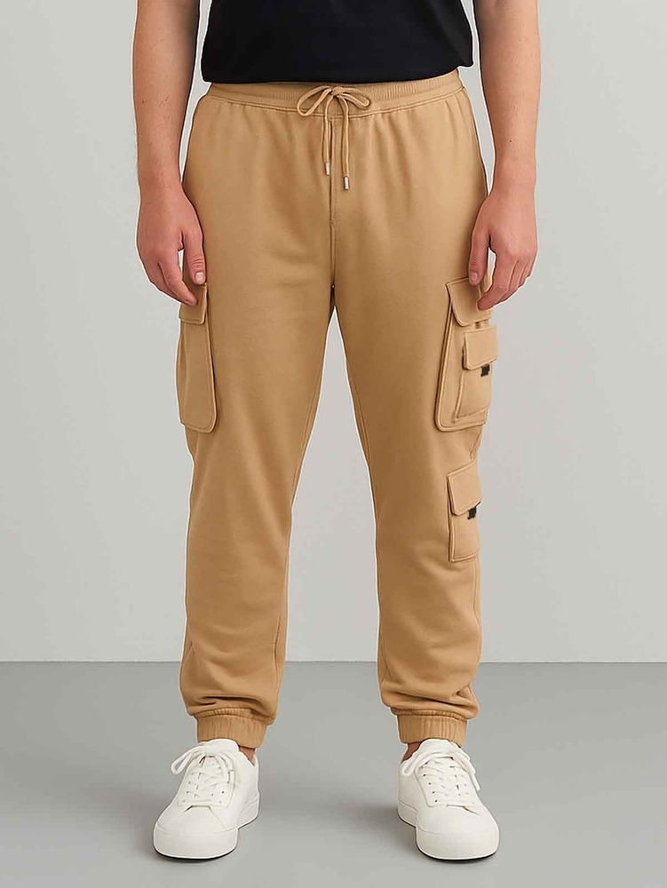 Men's Knit Fleece Cargo Joggers
