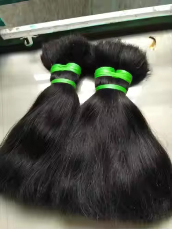 Natural Black Color Double Drawn Human Hair