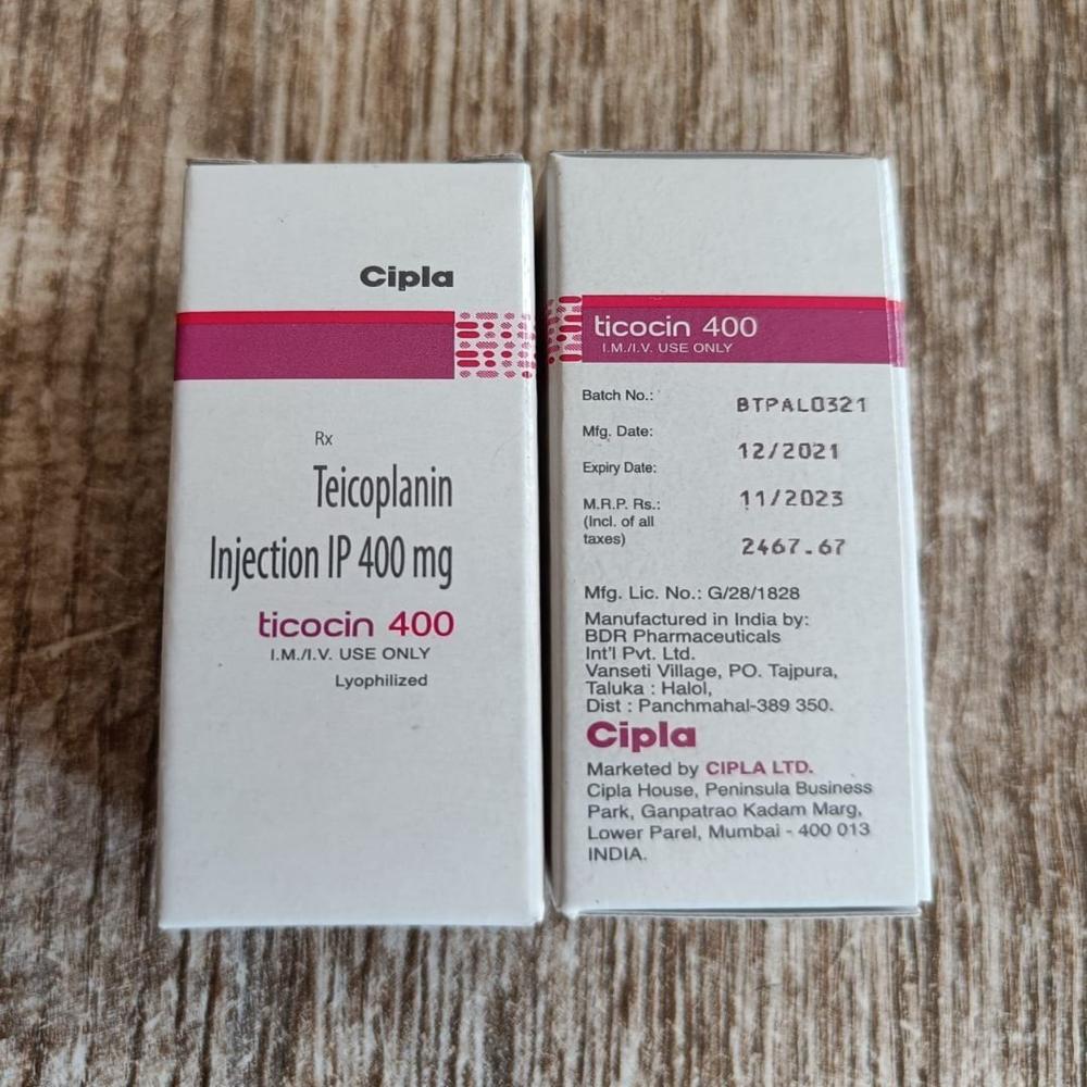 Ticocin Teicoplanin  Injection 400 mg