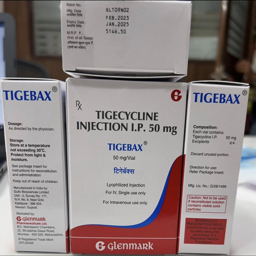Tigebax  Tigecycline Injection 50 mg