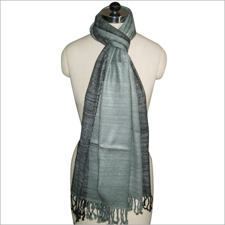 Charcoal Natural Silk Scarf