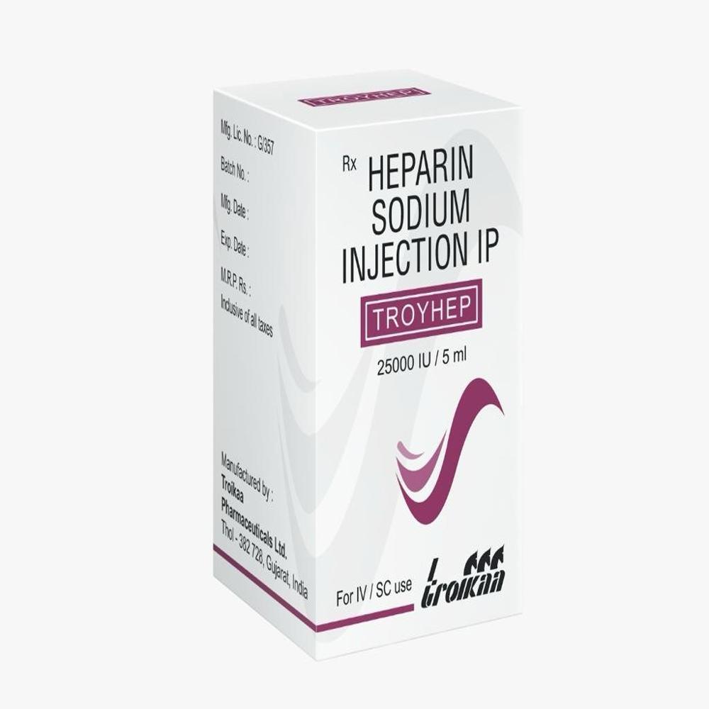 Troyhep Heparin Injection 25000iu - Physical Form: Liquid