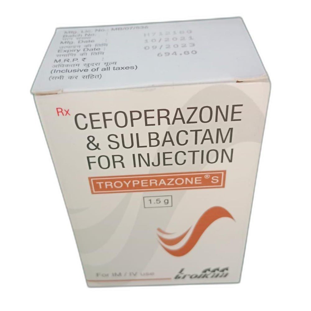 Troyperazone Cefoperazone &Sulbactam Injection 1.5 gm