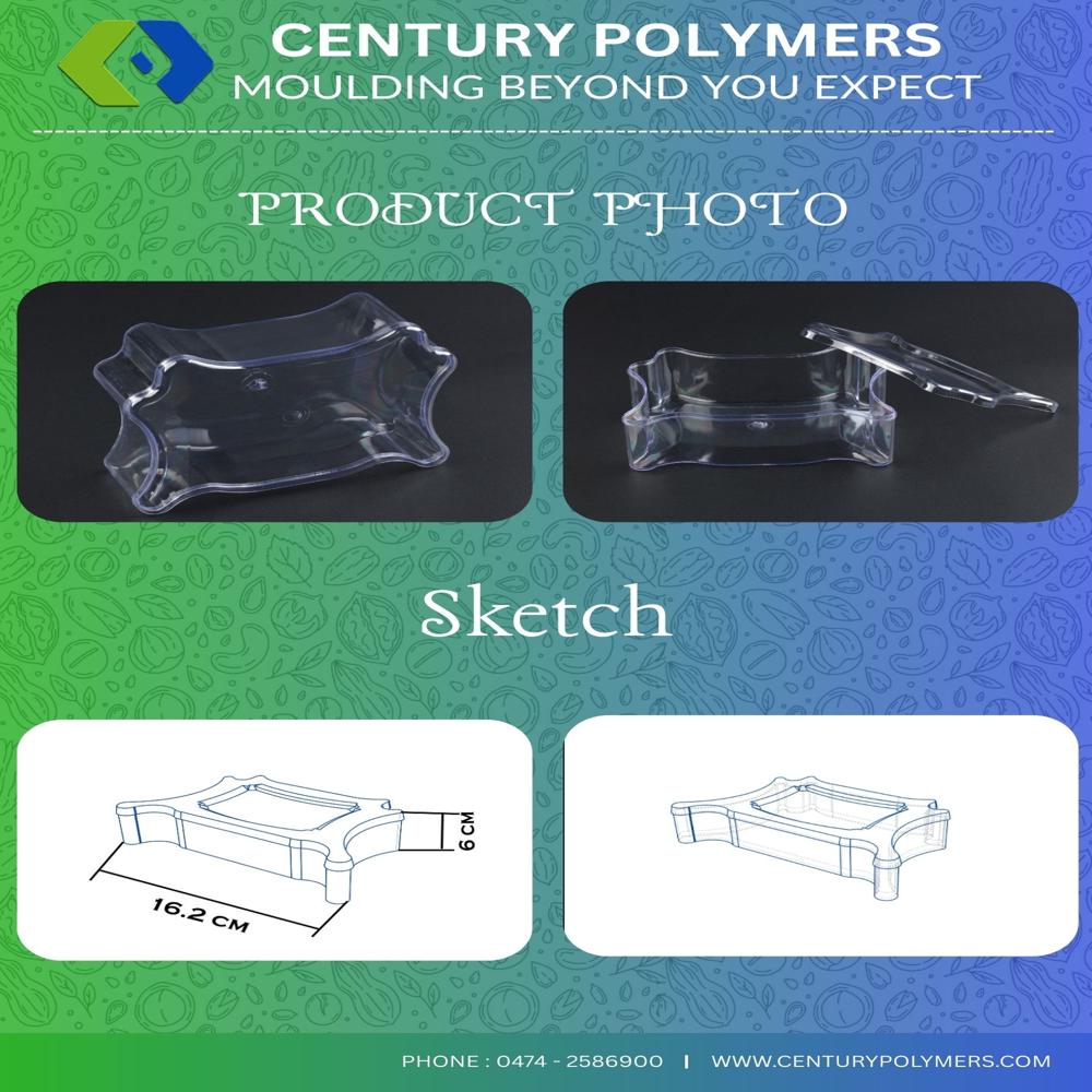 Butterfly Small Container (Cpbf1) - Color: Transparent