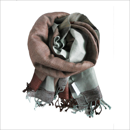 Earthy Brown Natural Silk Scarf