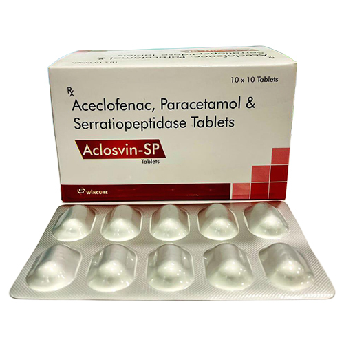 Aceclofenac Paracetamol And Serratiopeptidase Tablets - Dosage Form: Solid