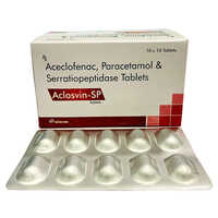 Aceclofenac Paracetamol And Serratiopeptidase Tablets