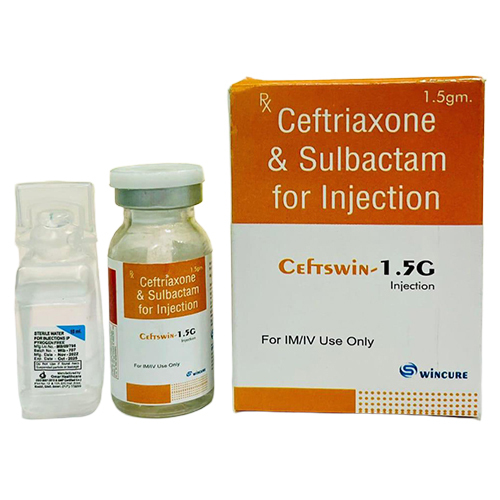 1.5 GM Ceftiaxone And Sulbactam For Injection