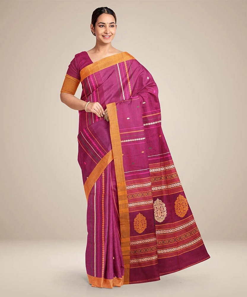 Women cotton handloom sarees
