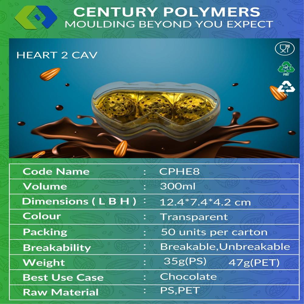 Cp Heart 2 Cavity Storage Box (Cphe8) - Feature: High Quality