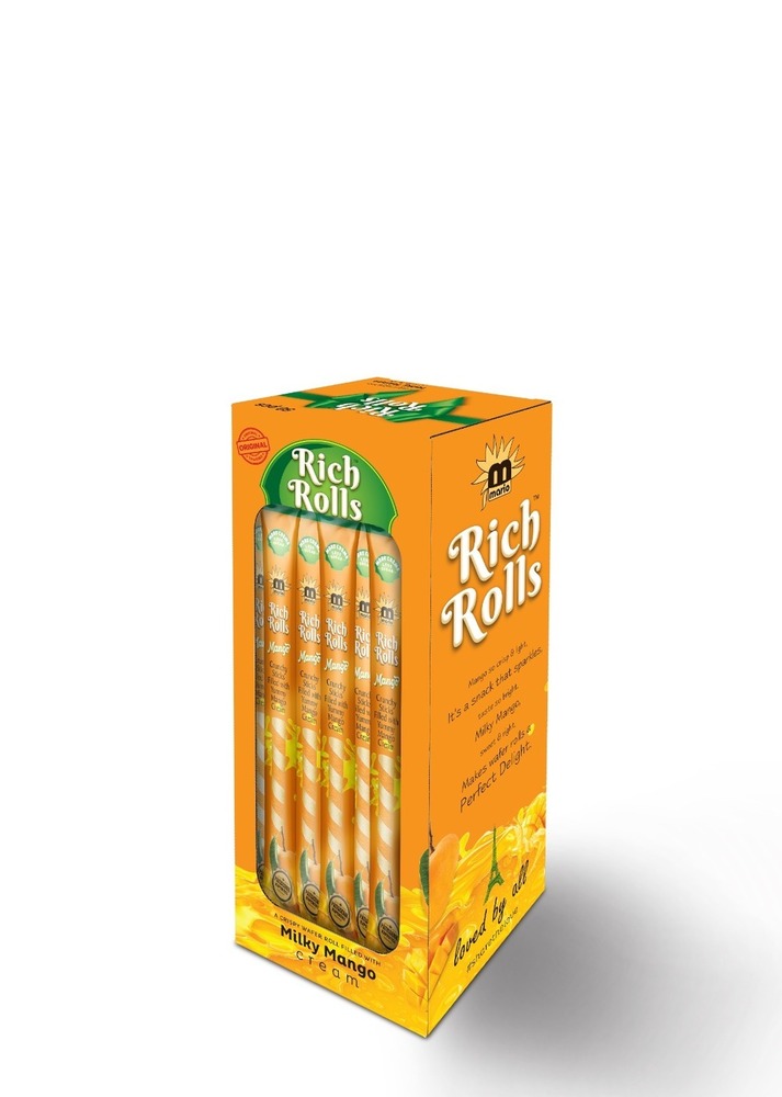 Leading Supplier Of Best Quality Hot Sale Soft Texture Delicious Crispy Snack Wafer Sticks Rich Roll Mango Cream Wafer Rolls - Feature: Normal
