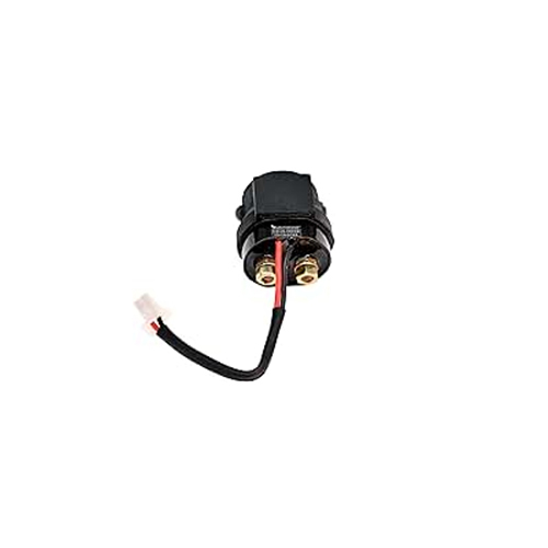 Hi 972 Bajaj Self Starting Relay W-O Clamp - Color: Black