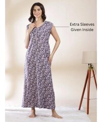 A-Line Alpine Sleeveless Nighty with Optional Sleeves