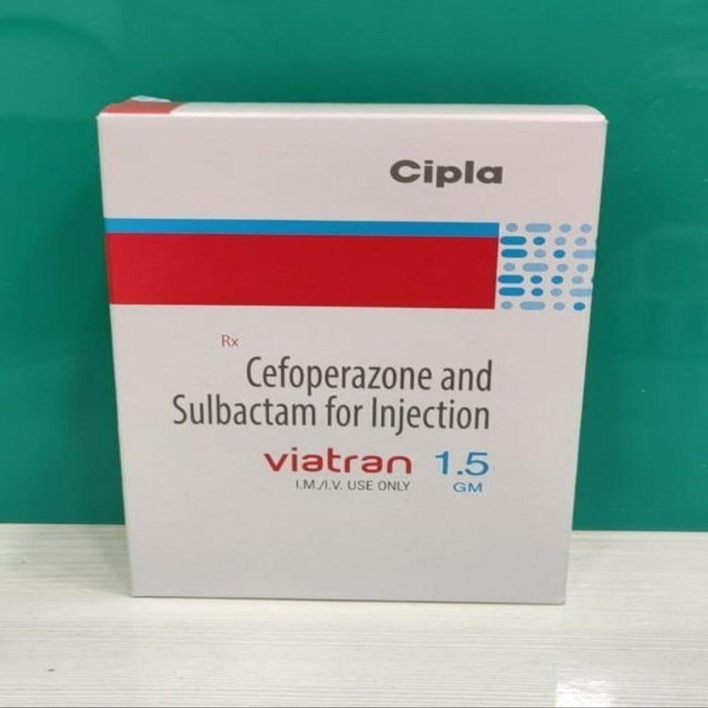Viatran Cefoperazone & Sulbactam Injection 1.5 Gm - Grade: Medicine Grade