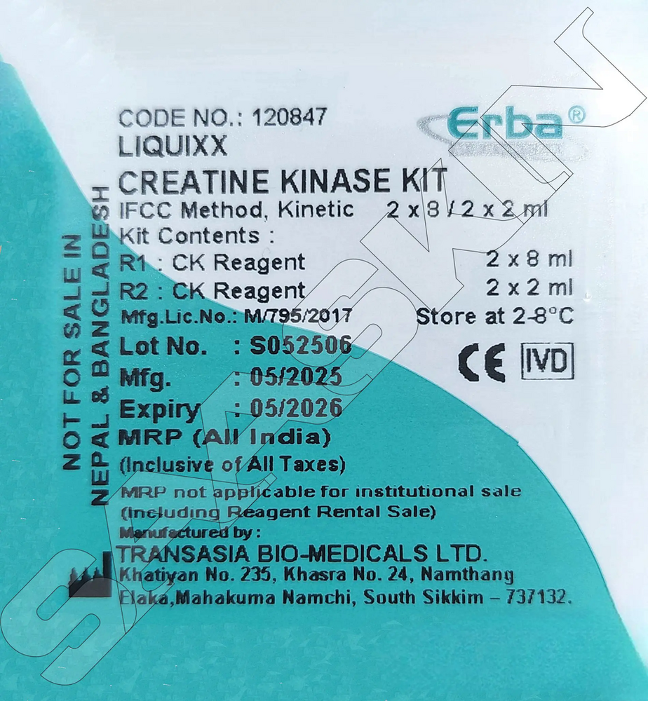 Erba Mannheim LIQUIXX Creatinine Kinase Kit