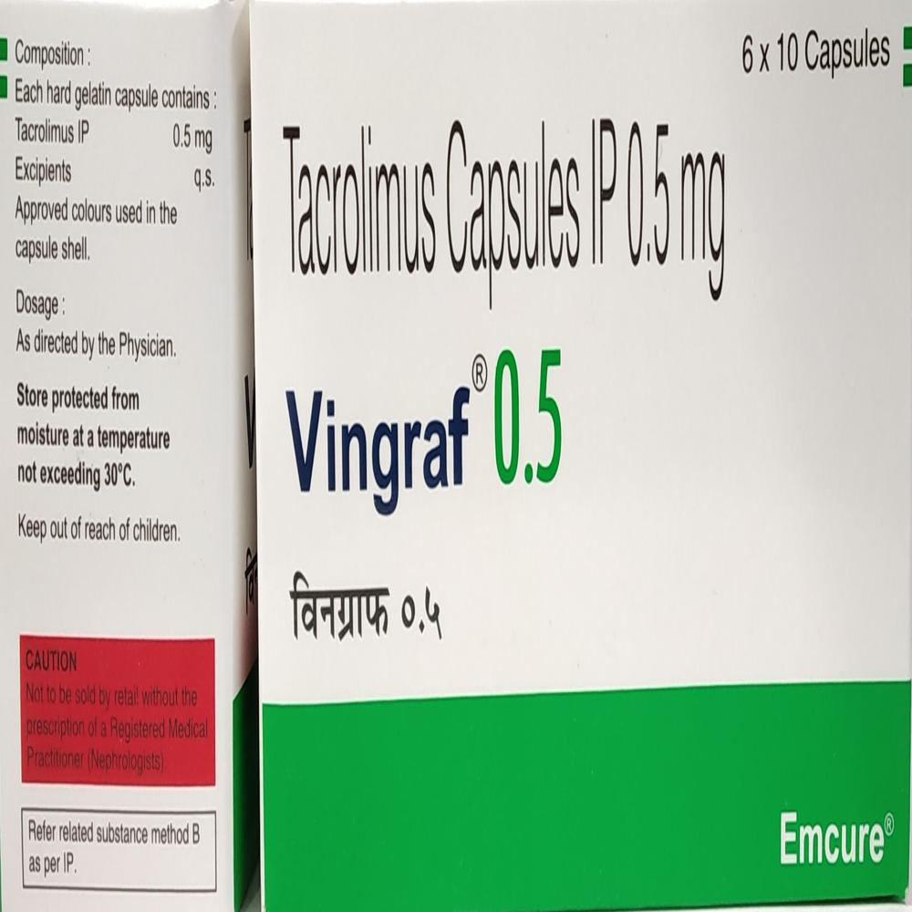 Vingraf Tacrolimus Capsule 0.5 mg