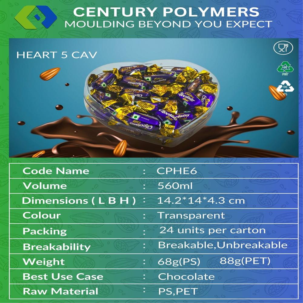 CP Heart 5 Cavity Storage Box (CPHE6)