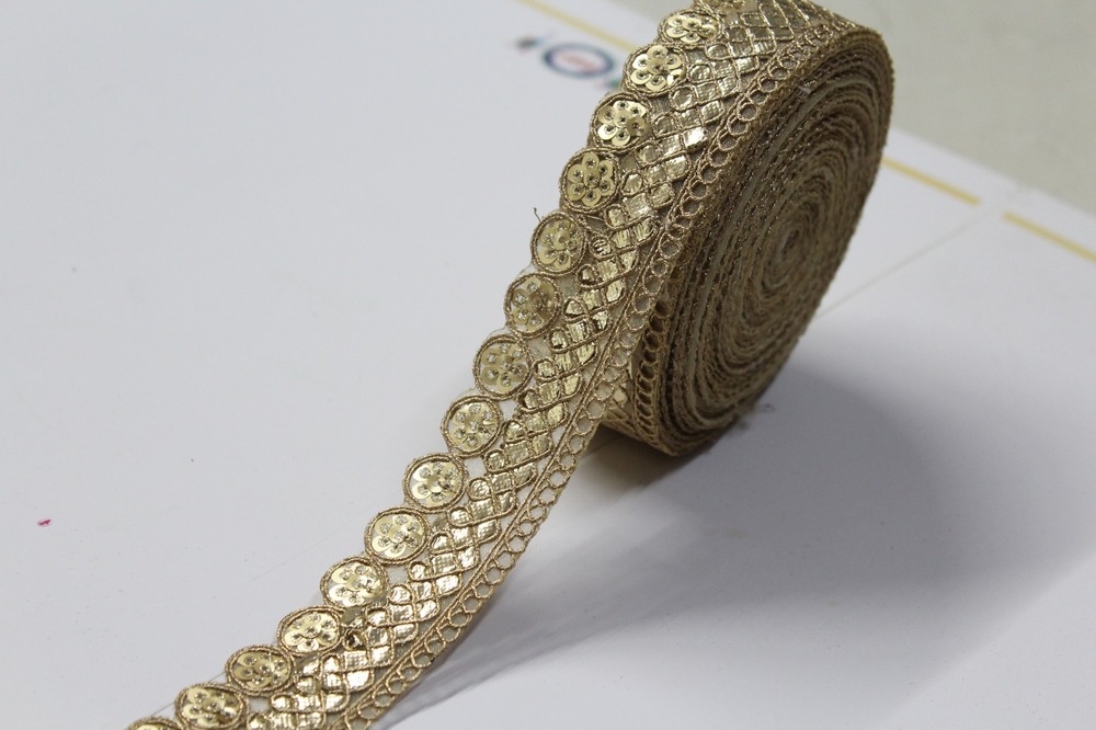 Golden Gota Cutwork Lace