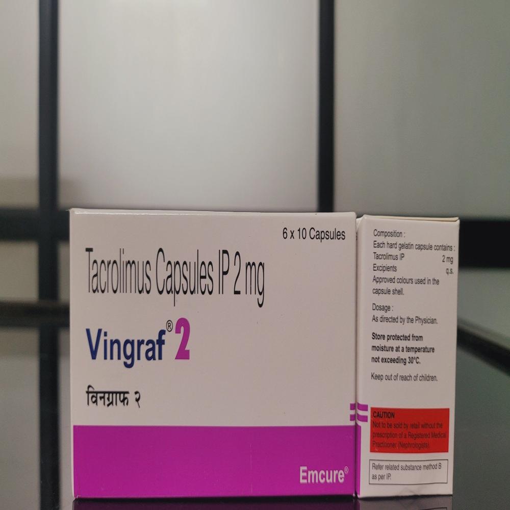 Vingraf Tacrolimus  Capsule 2mg  