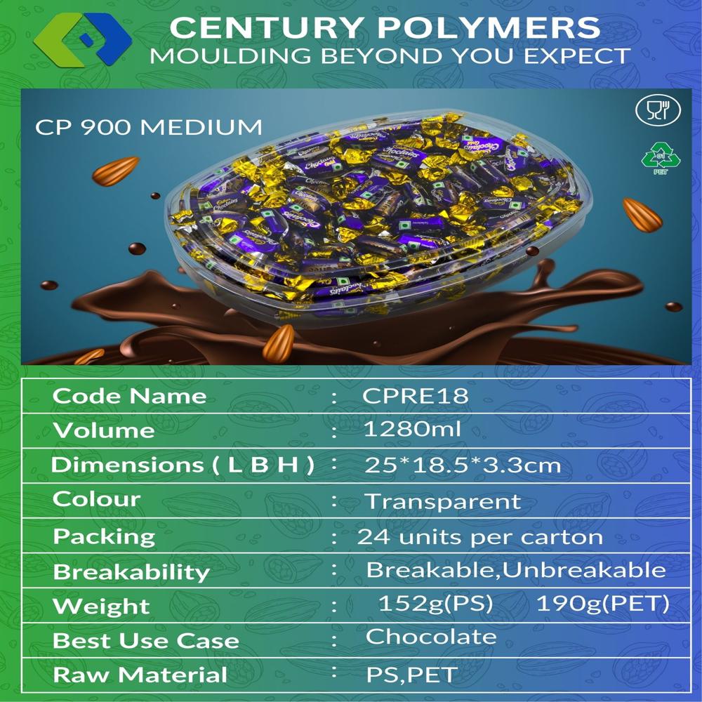 CP 900 Medium Chocolate Container (CPRE18)