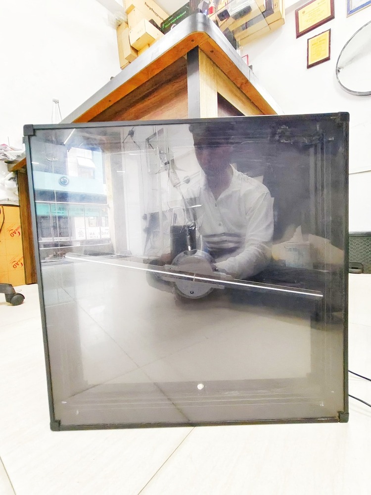 42cm Hologram Fan With Square Black Cover