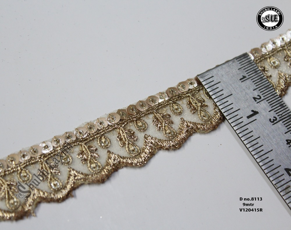 Golden Sequence Zari Zalar Lace