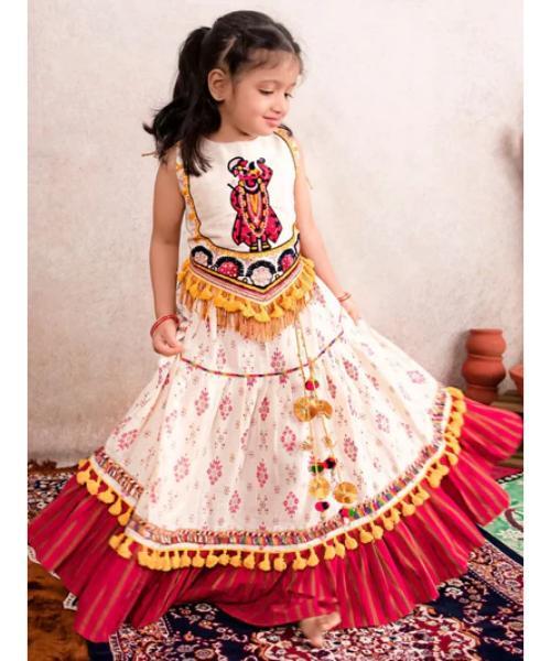 Classic Shrinathji Chaniya Choli for Baby Girls