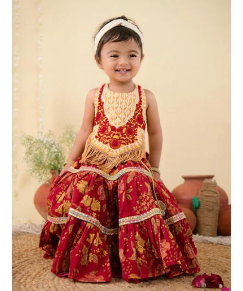 Classic Shrinathji Chaniya Choli for Baby Girls