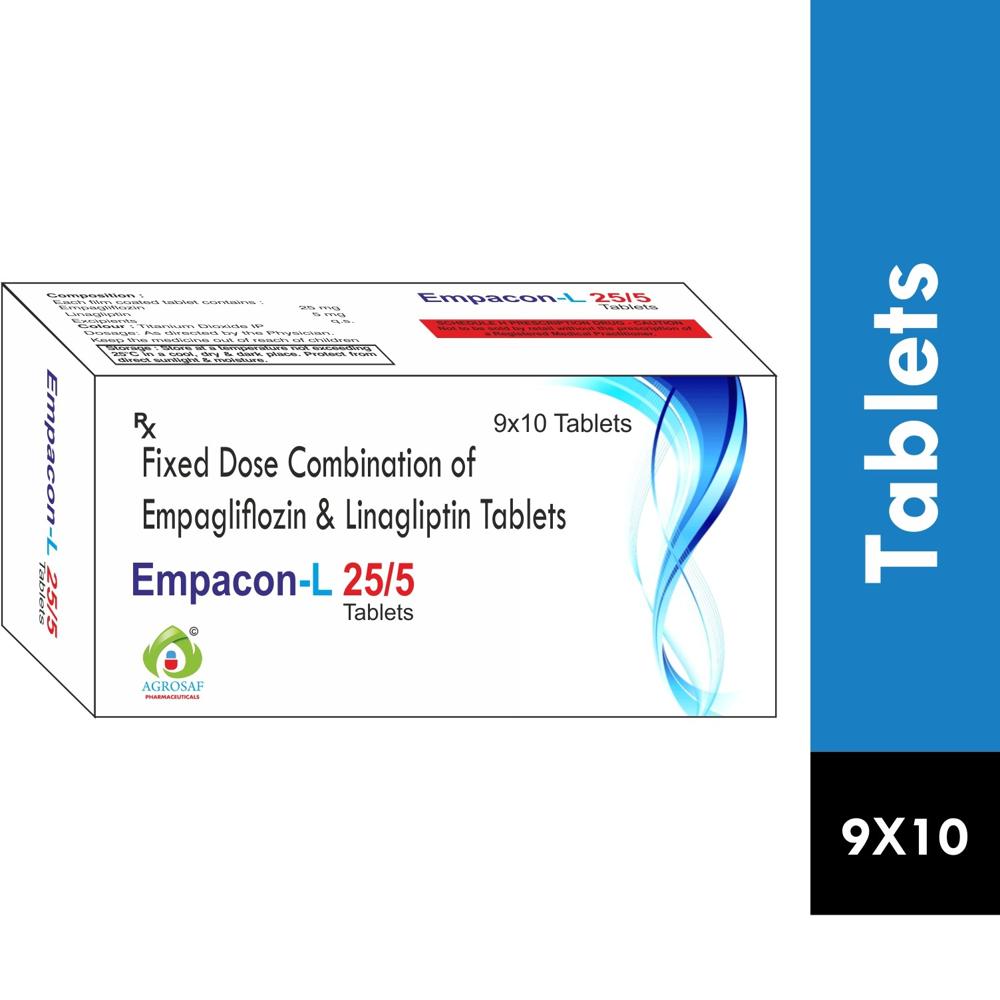 EMPACON L 25/5 TABLET -  Empagliflozin 25 Mg, Linagliptin 5 Mg, Excipients Q.s. Colour: Approved colour used.