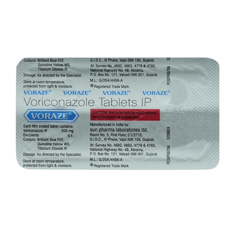 Voraze Voriconazole Tablet 200mg