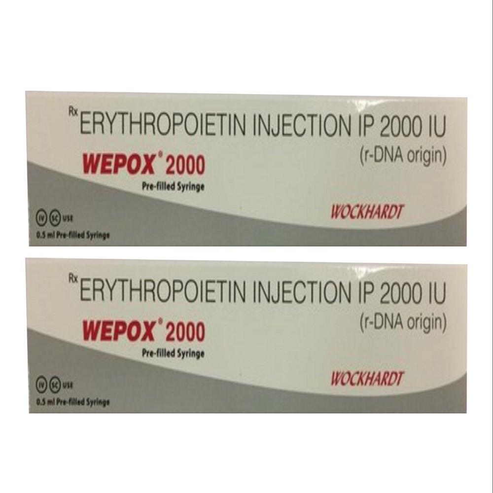 Wepox  Epoetin Alfa  Injection 2000 IU 