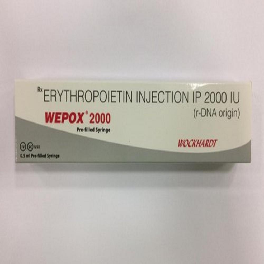 Wepox  Epoetin Alfa  Injection 2000 IU 