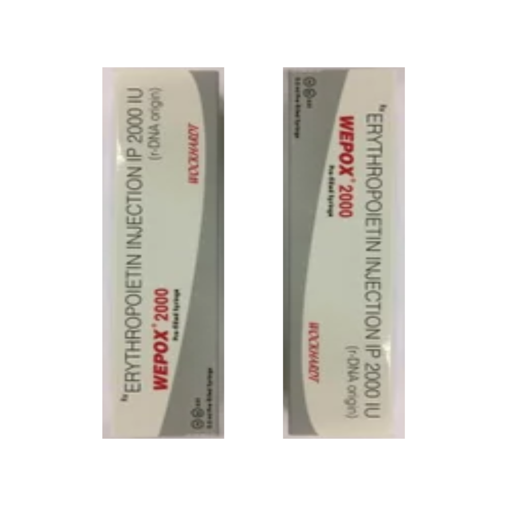 Wepox  Epoetin Alfa  Injection 2000 IU 