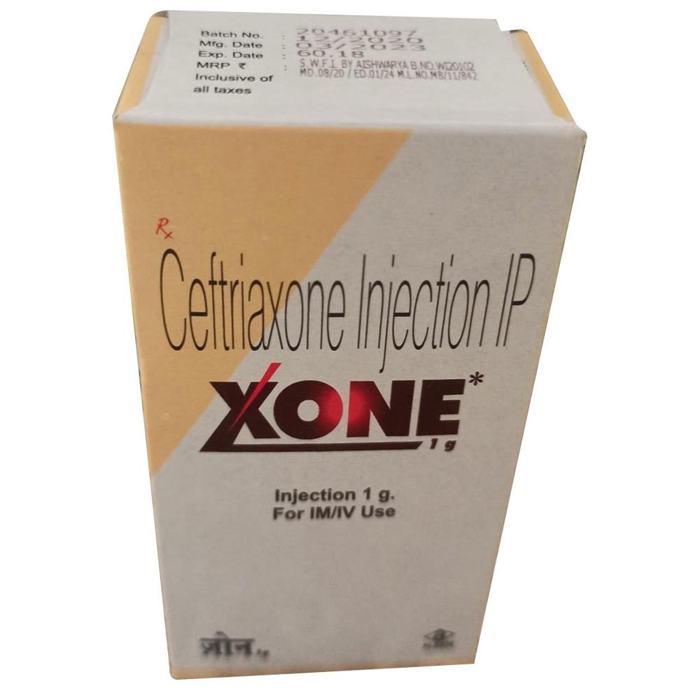 Xone  Ceftriaxone Injection 1g