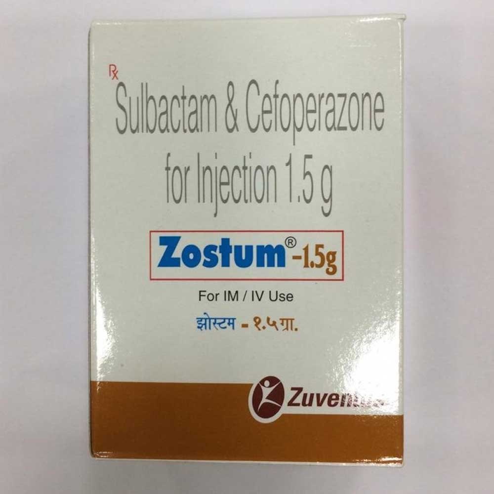 Zostum Cefoperazone & Sulbactam Injection 1.5g - Grade: Medicine Grade