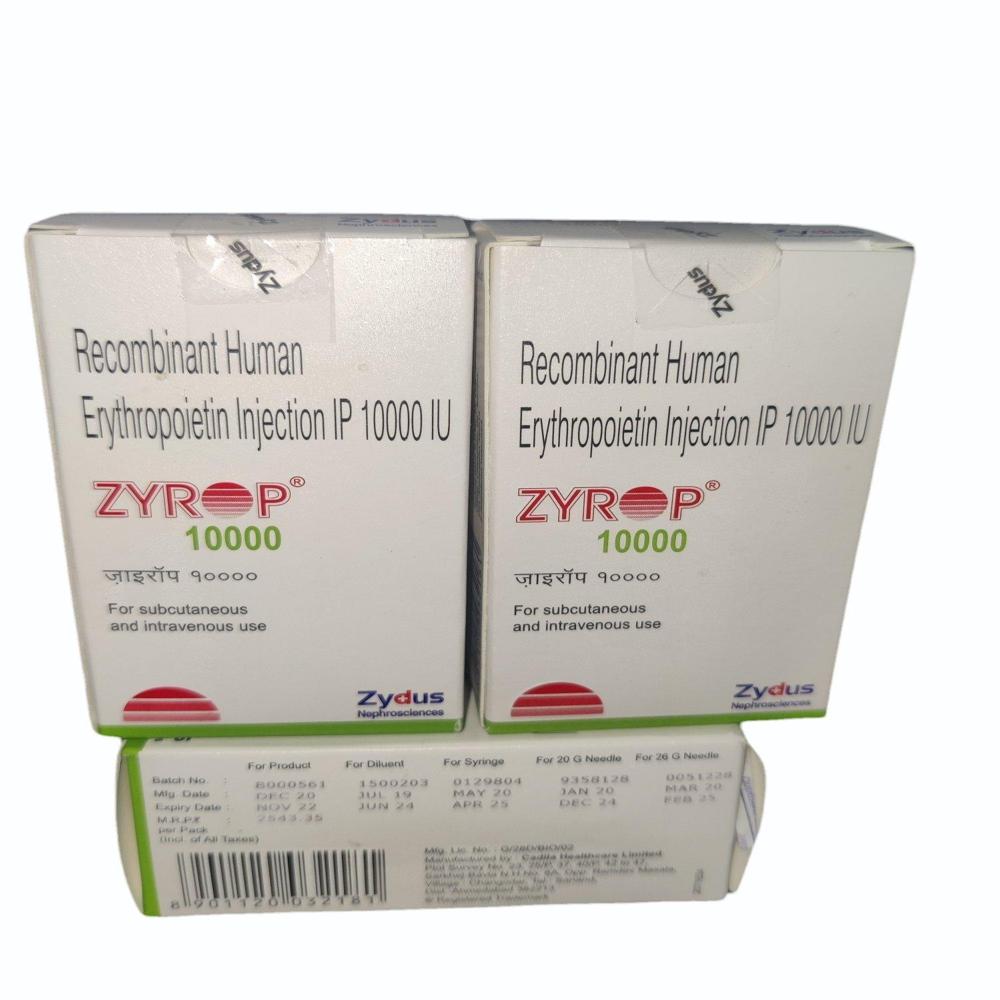 Zyrop  Erythropoietin Alfa Injection 10000IU