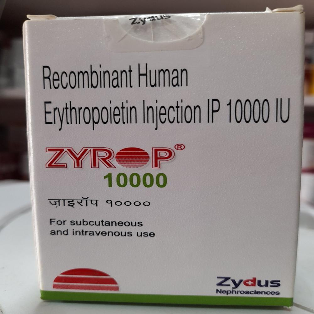 Zyrop  Erythropoietin Alfa Injection 10000IU