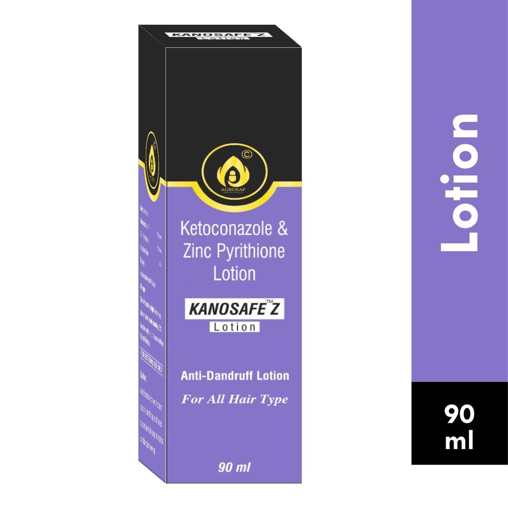 KANOSAFE Z LOTION - KETOCONAZOLE IP 2% + ZINC PYRITHIONE 1% + LOTION BASE Q.S.